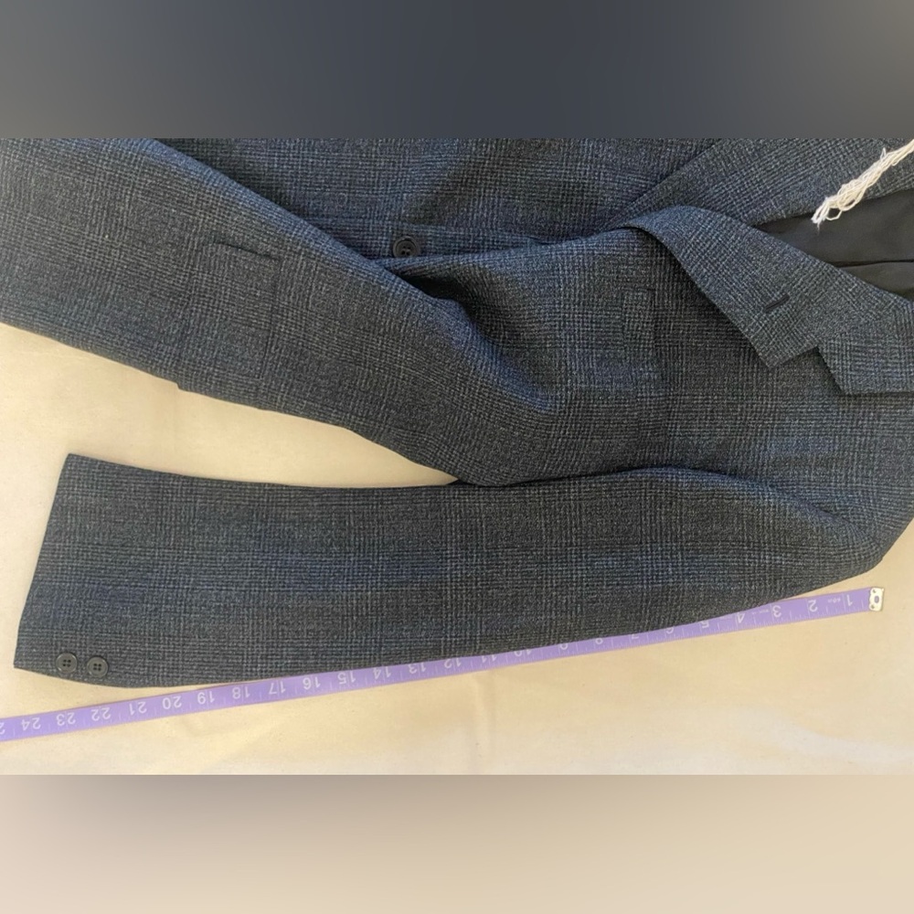 1930s Union Made Strictly Custom Tailoring Dark Grey Men's Blazer Mob Clean Cut - Picture 12 of 12